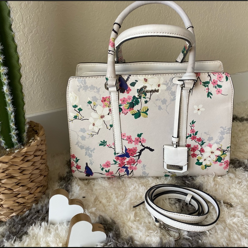 Guess Satchel - Floral purse LIMITED SALE